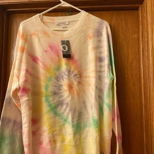 Peace, Love, World Tie Dye Sweater